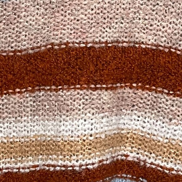 American Eagle Chunky Knit Striped Crewneck Sweater Womens Small Cozy - Picture 8 of 9